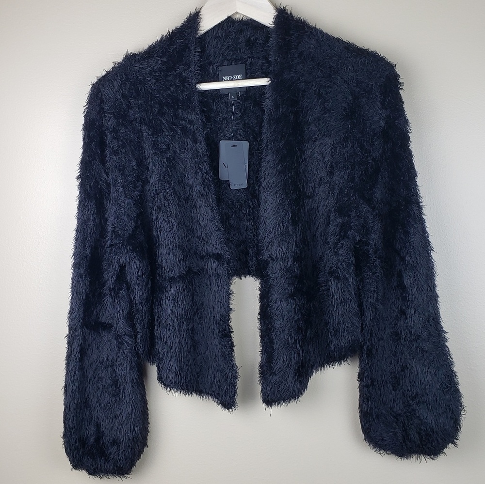 NWT Nic and Zoe Dress Shaggy Cardigan, size L